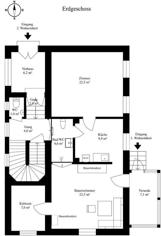 Landhaus - Erdgeschoss