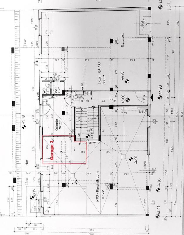 Garagenplatz - Plan 